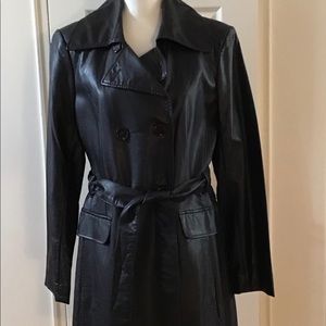 Lord & Taylor faux Leather Coat